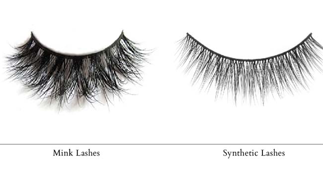 Synthetic VS mink eyelashes